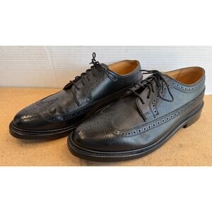 Florsheim Imperial Mens Kenmoor Wingtip Oxford Sz 10 3E Black Leather Dress Shoe